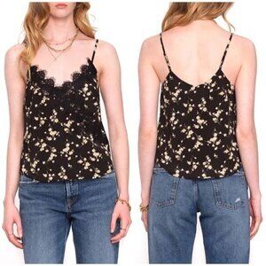 NWT Heartloom Evelynn Lace Trim Floral Camisole Tank Top Y2K Sz S